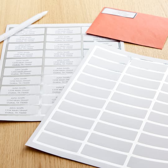 12 Packs: 240 ct. (2,880 total) Silver Foil Address Label Stickers by Recollections™